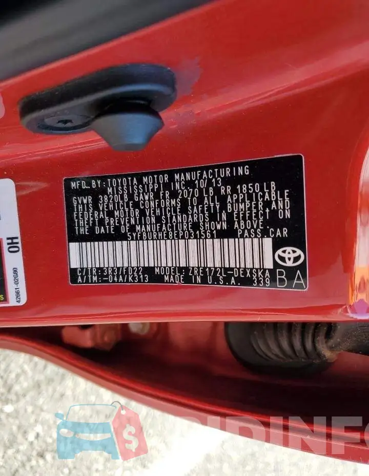 5YFBURHE8EP031561 Photo# 12