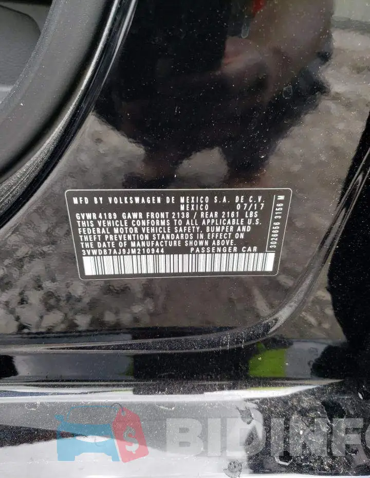 3VWDB7AJ9JM210944 Photo# 12