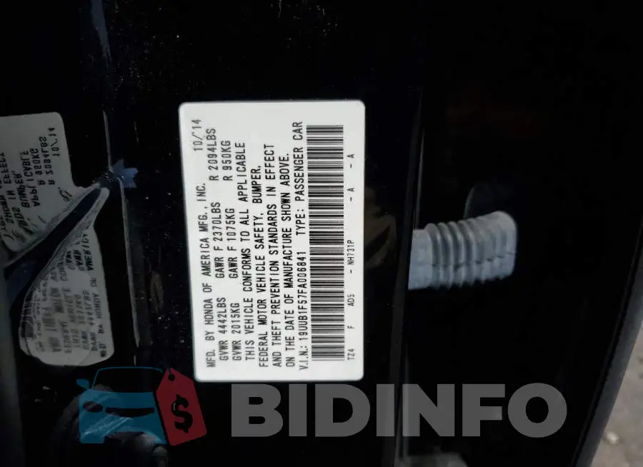 19UUB1F57FA006841 Photo# 13