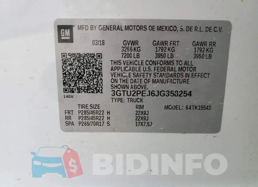 3GTU2PEJ6JG358254 Photo# 12