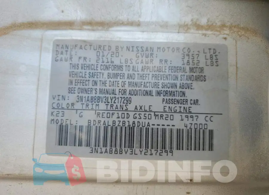 3N1AB8BV3LY217299 Photo# 12