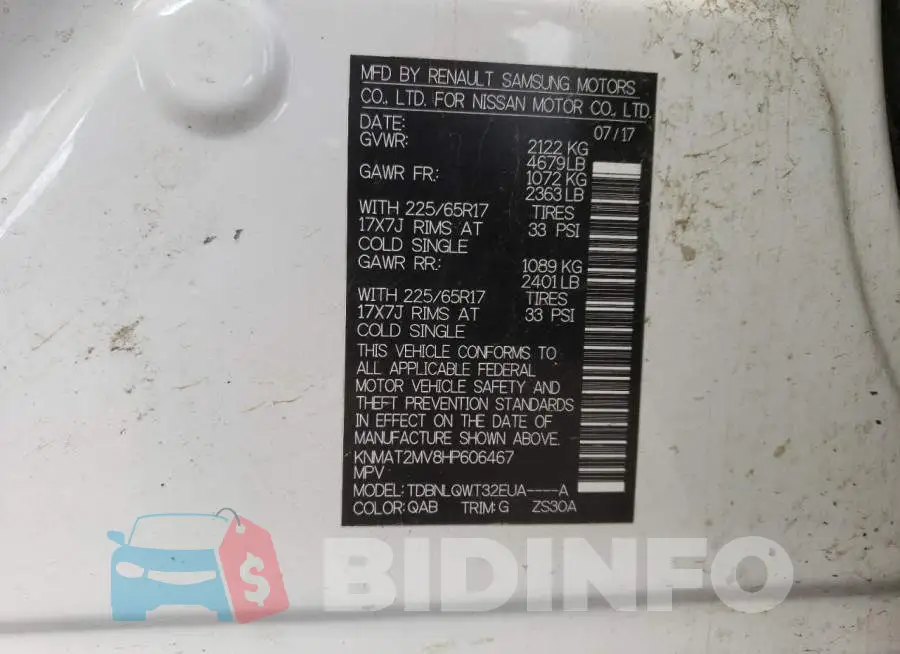KNMAT2MV8HP606467 Photo# 10