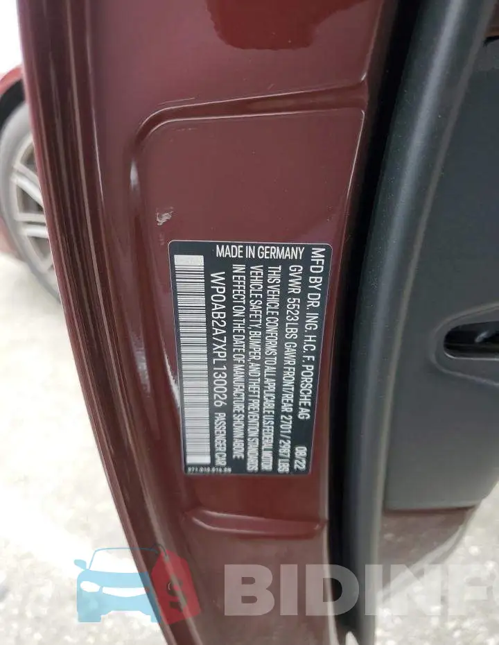 WP0AB2A7XPL130026 Photo# 12