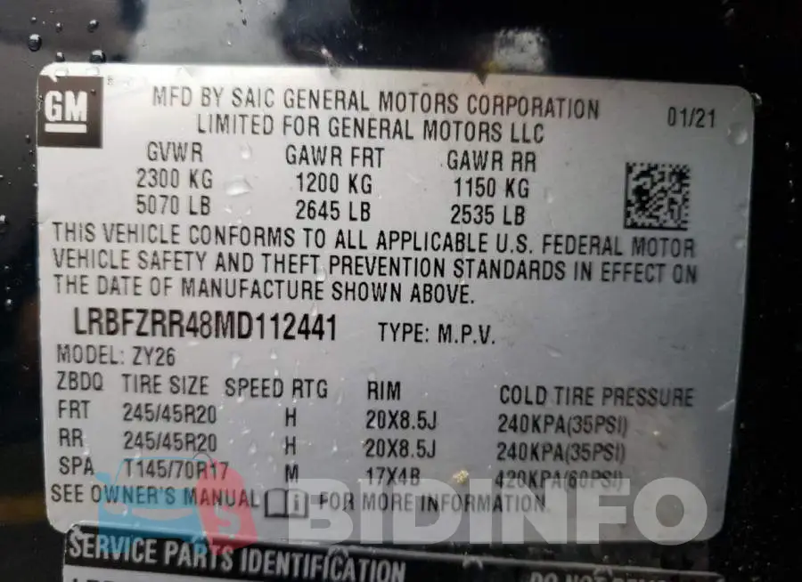 LRBFZRR48MD112441 Photo# 13