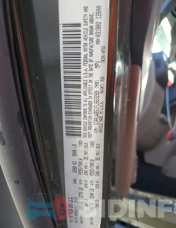 1C4AJWBG1FL663289 Photo# 12