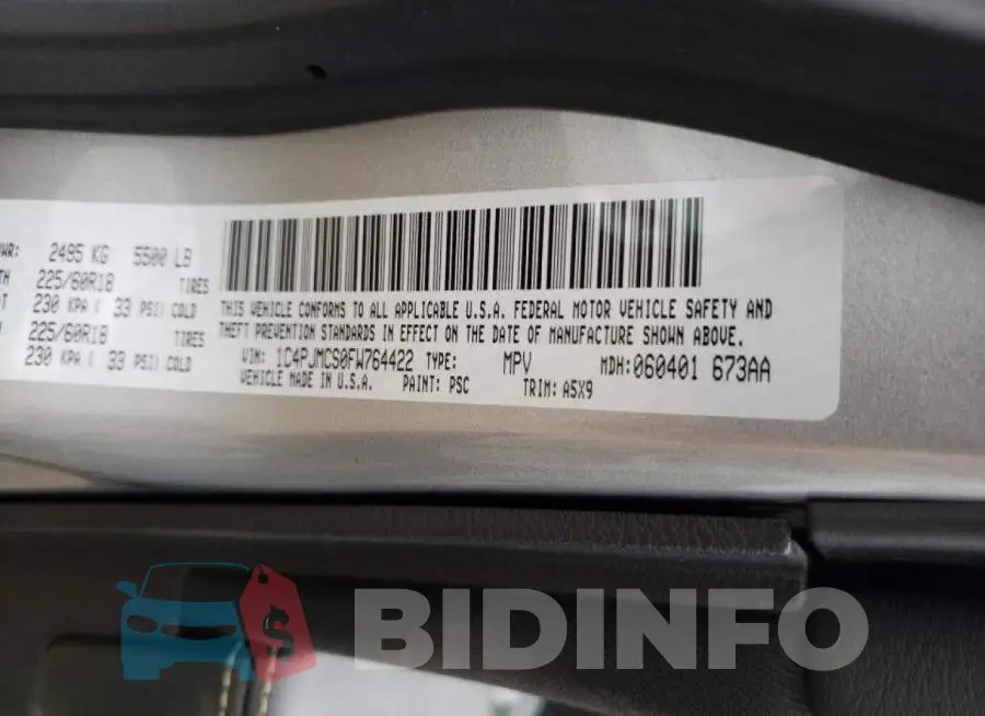 1C4PJMCS0FW764422 Photo# 10