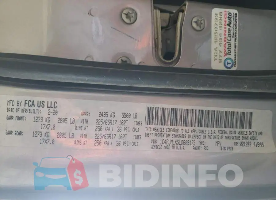 1C4PJMLX5LD609173 Photo# 13