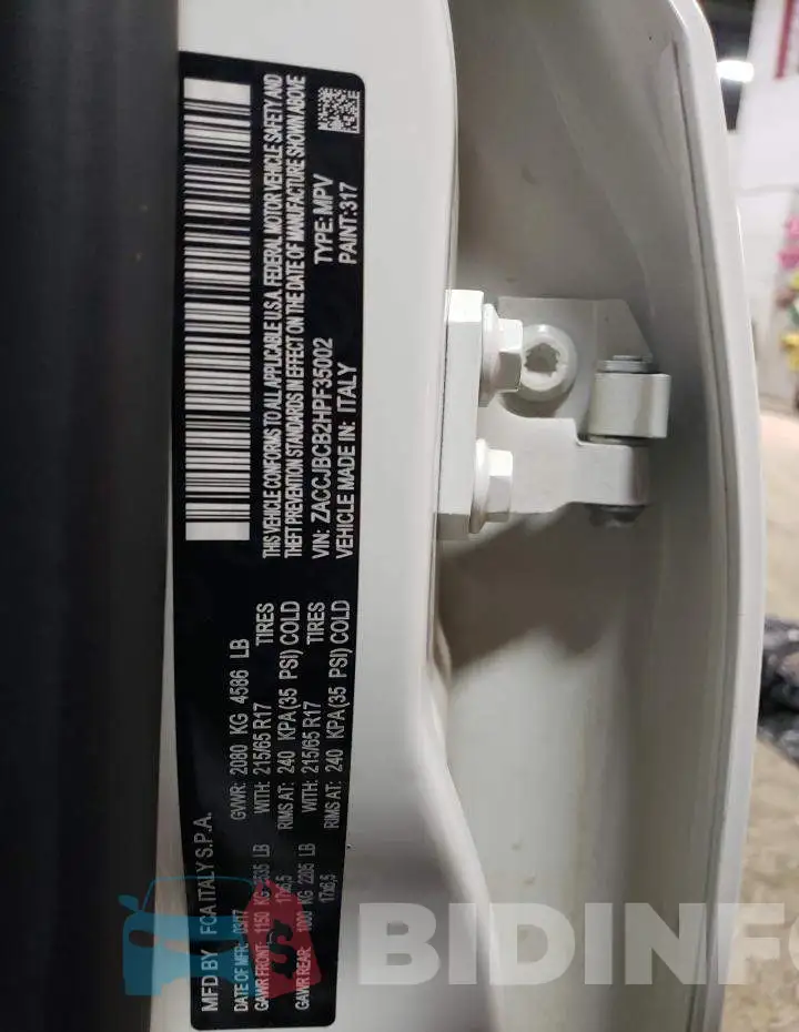 ZACCJBCB2HPF35002 Photo# 13