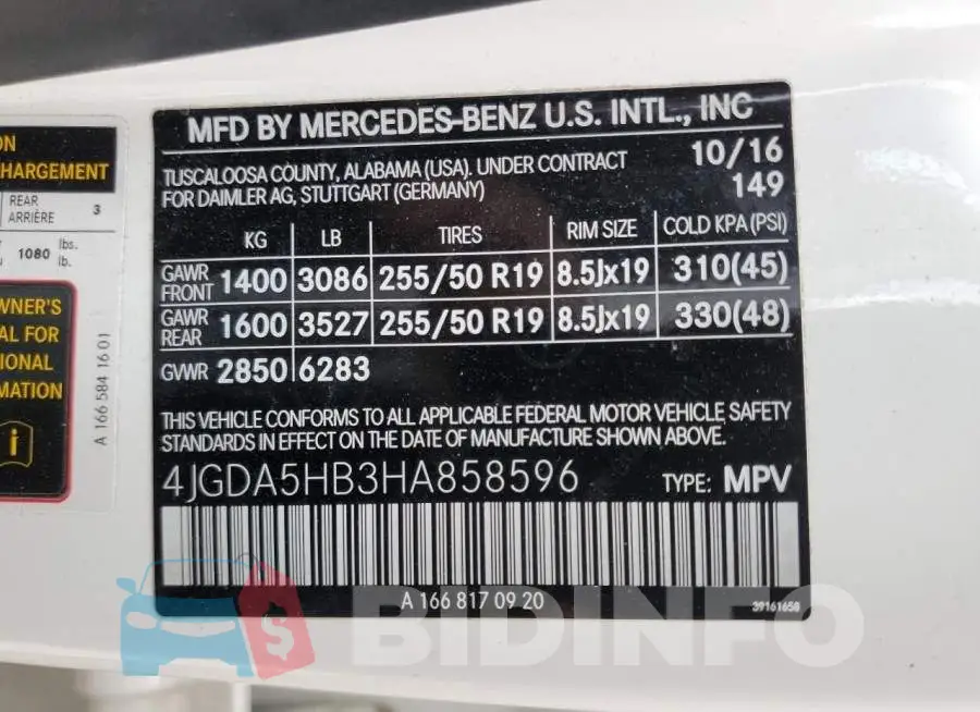 4JGDA5HB3HA858596 Photo# 12