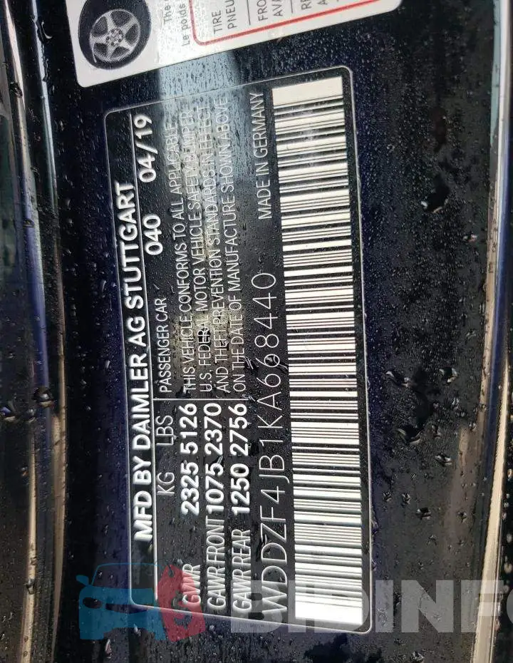 WDDZF4JB1KA668440 Photo# 12