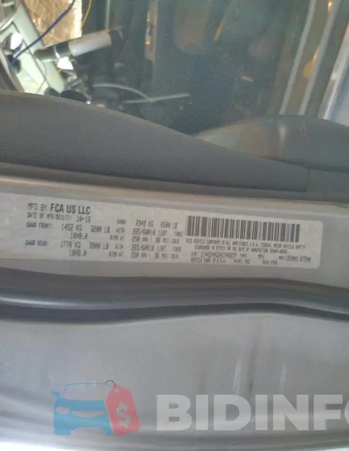 1C4RDHAG2HC709237 Photo# 13
