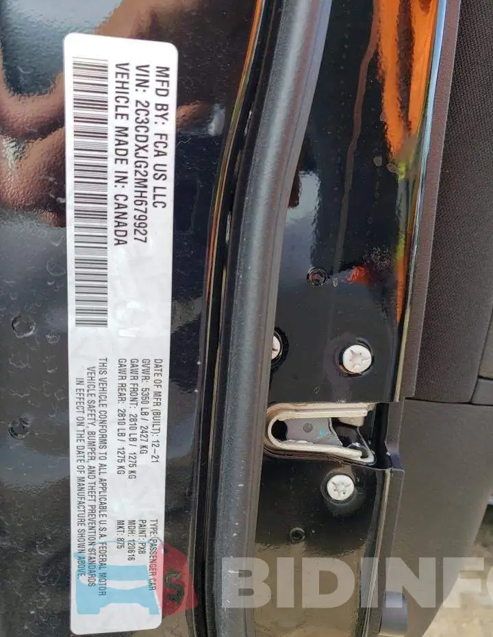 2C3CDXJG2MH679927 Photo# 12