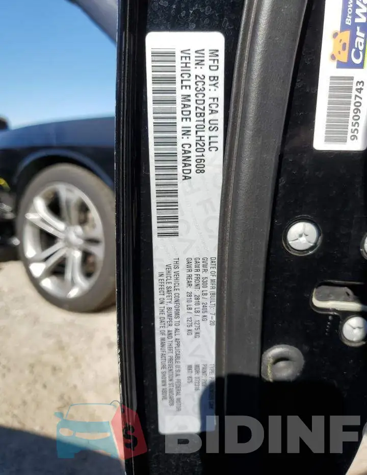 2C3CDZBT0LH201608 Photo# 13