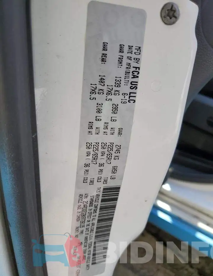2C4RDGEG9KR726135 Photo# 13
