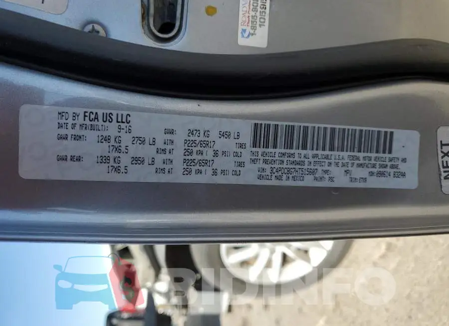 3C4PDCBG7HT515607 Photo# 14
