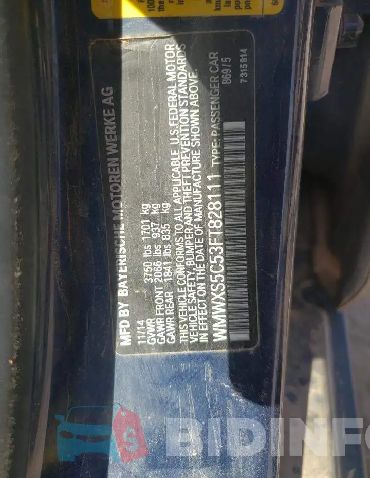 WMWXS5C53FT828111 Photo# 12
