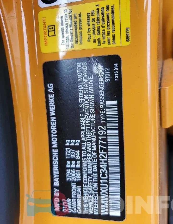 WMWXU1C34H2F77192 Photo# 12