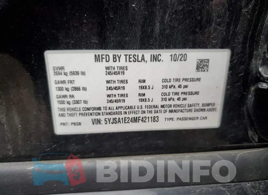 5YJSA1E24MF421183 Photo# 12