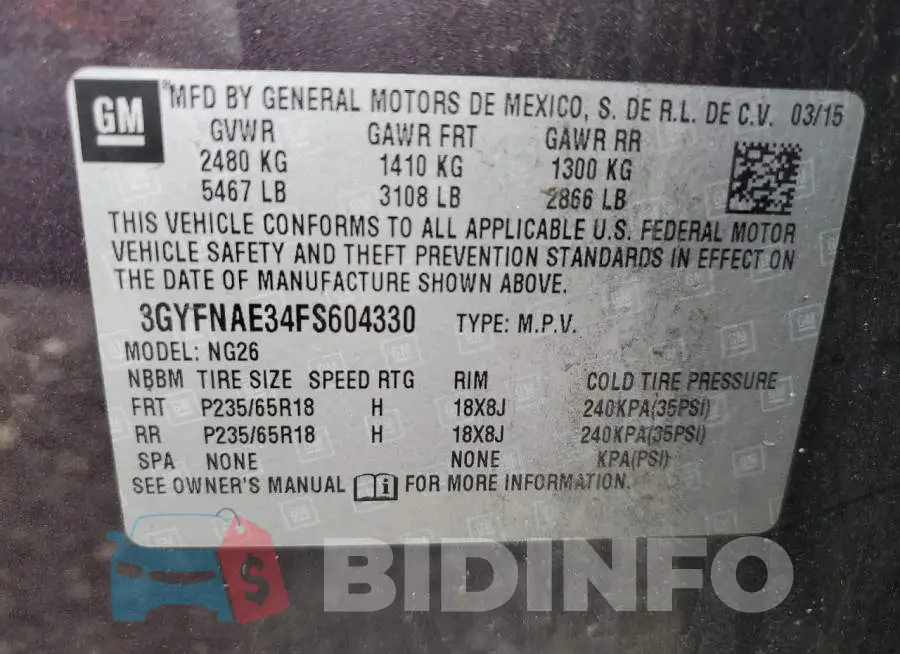 3GYFNAE34FS604330 Photo# 14