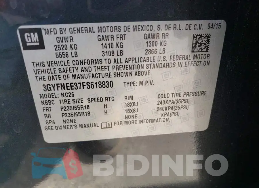3GYFNEE37FS618830 Photo# 13
