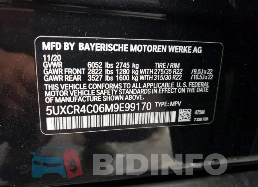 5UXCR4C06M9E99170 Photo# 13