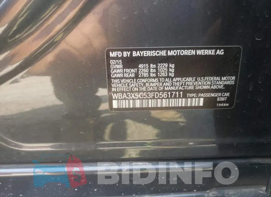 WBA3X5C53FD561711 Photo# 12