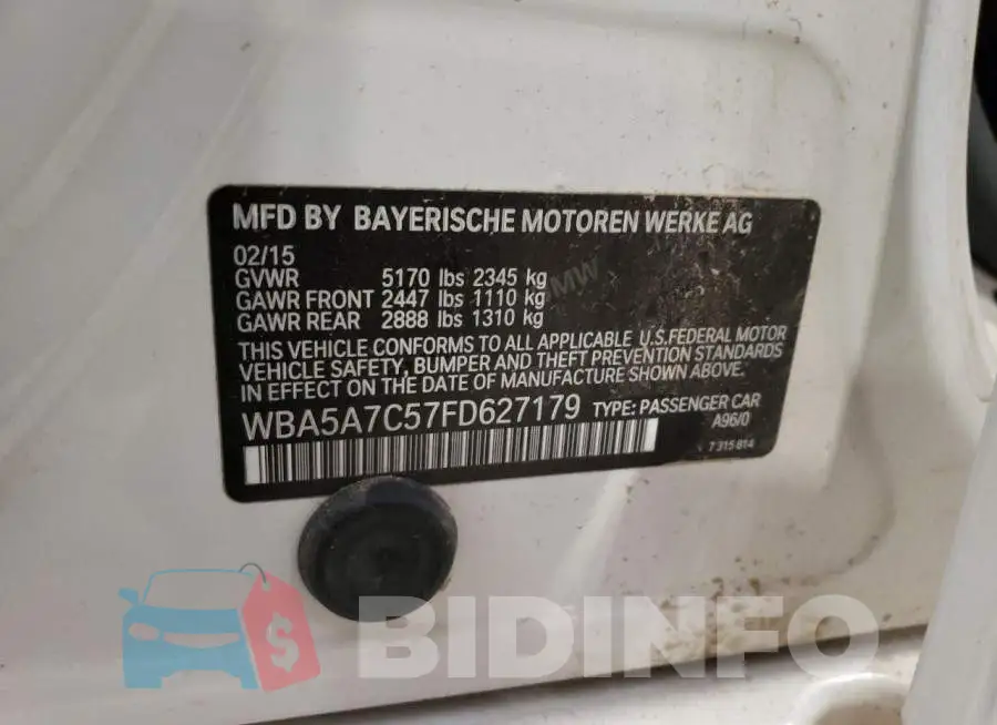 WBA5A7C57FD627179 Photo# 13