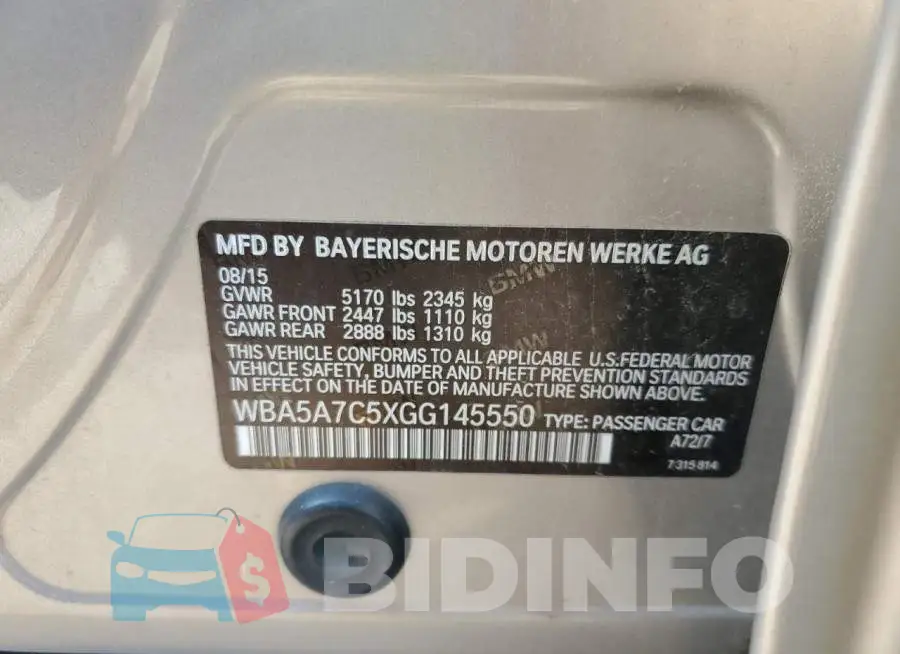 WBA5A7C5XGG145550 Photo# 12