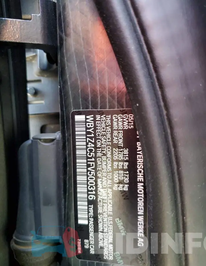 WBY1Z4C51FV500316 Photo# 12