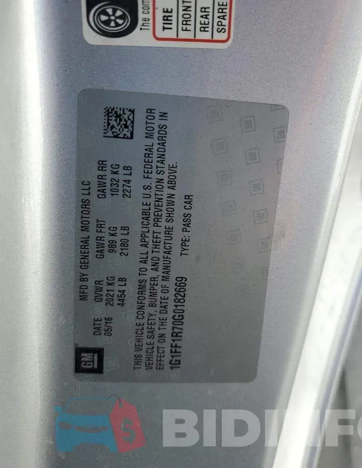 1G1FF1R70G0182669 Photo# 13
