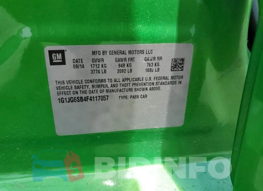 1G1JG6SB4F4117057 Photo# 13