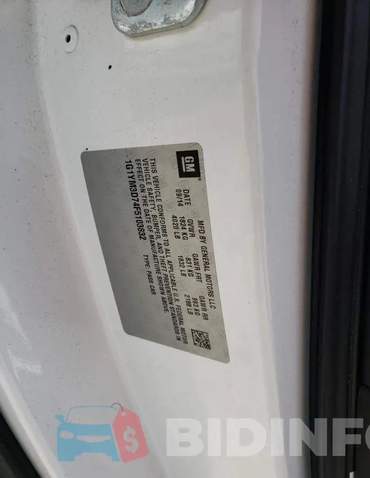 1G1YM3D74F5103832 Photo# 13
