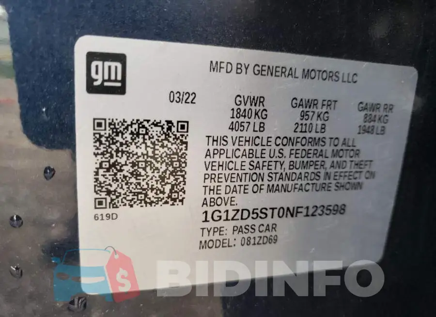 1G1ZD5ST0NF123598 Photo# 12