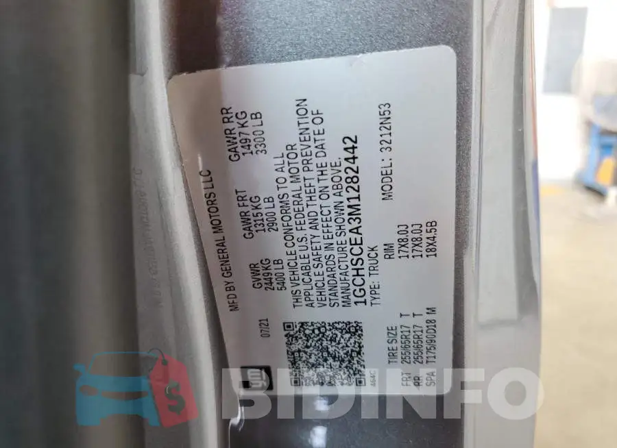 1GCHSCEA3M1282442 Photo# 13
