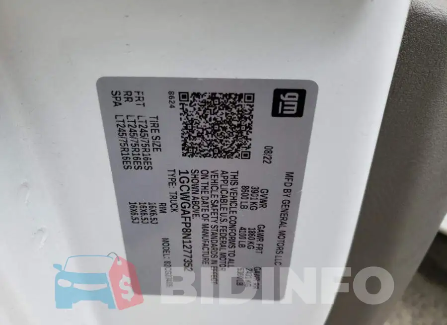 1GCWGAFP8N1277352 Photo# 12