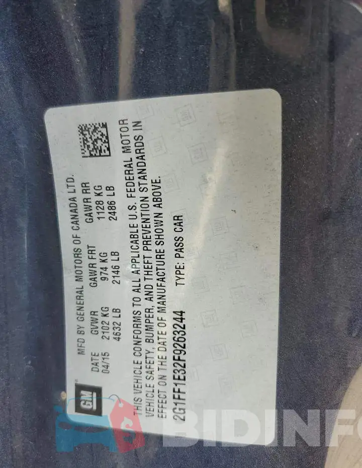 2G1FF1E32F9263244 Photo# 12