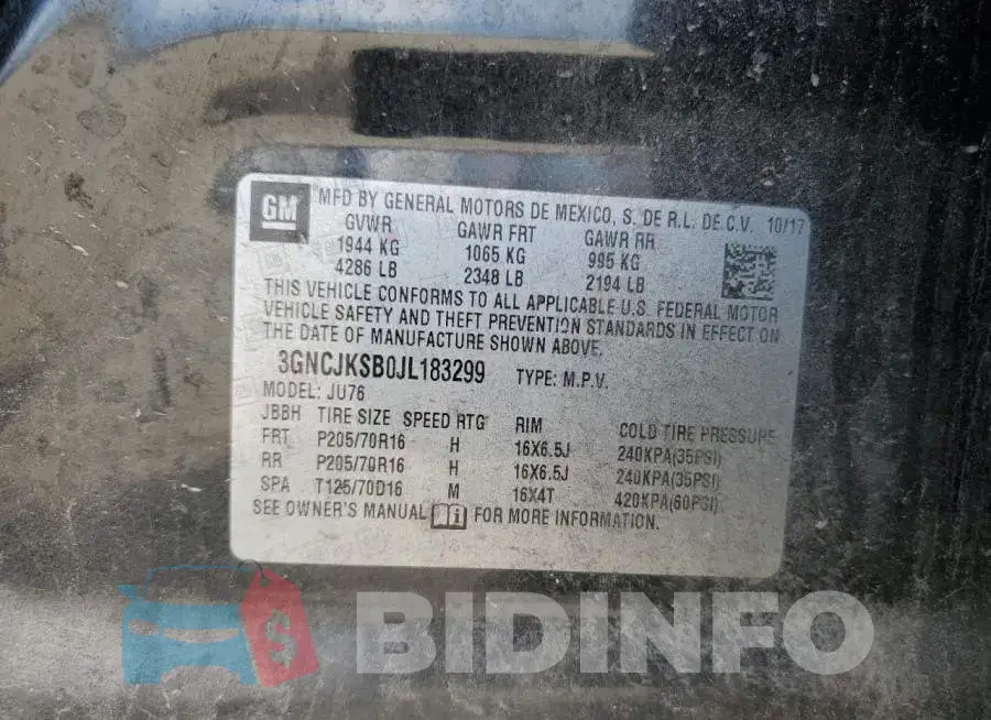 3GNCJKSB0JL183299 Photo# 13