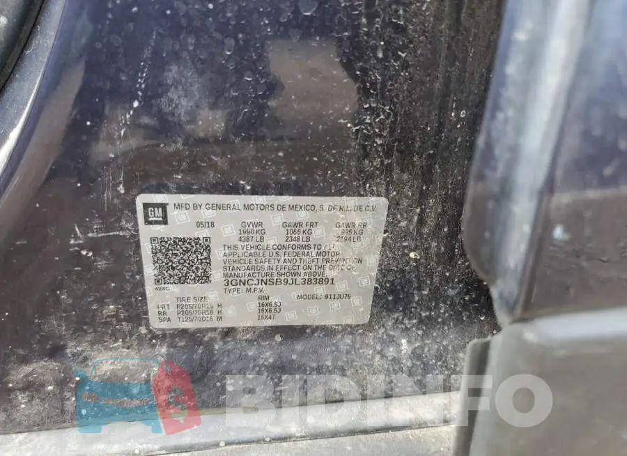 3GNCJNSB9JL383891 Photo# 12