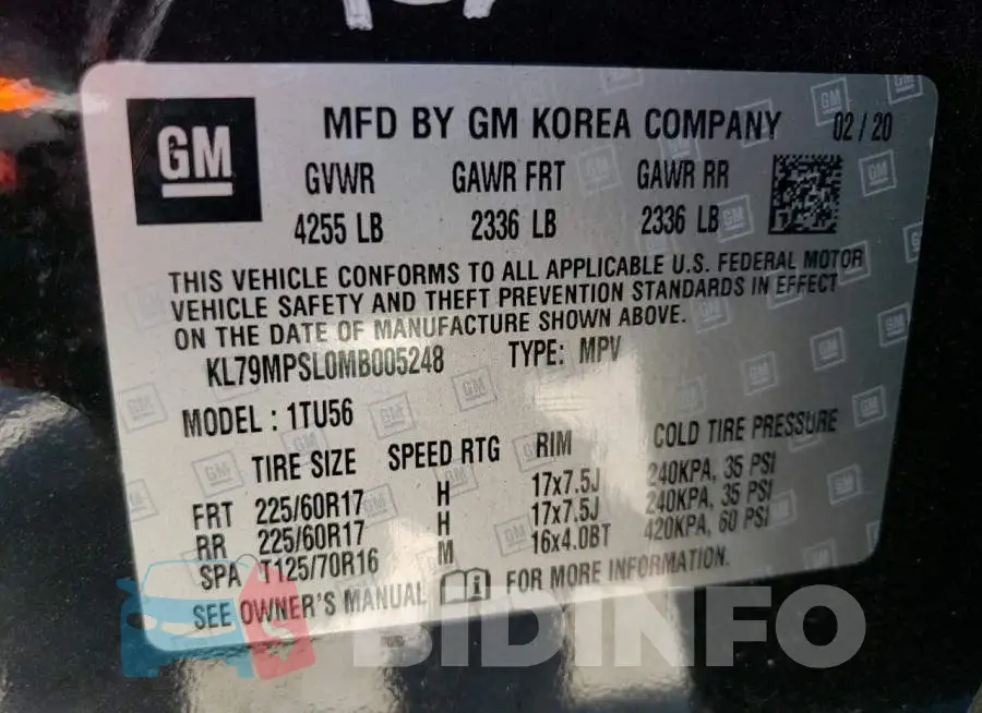 KL79MPSL0MB005248 Photo# 14