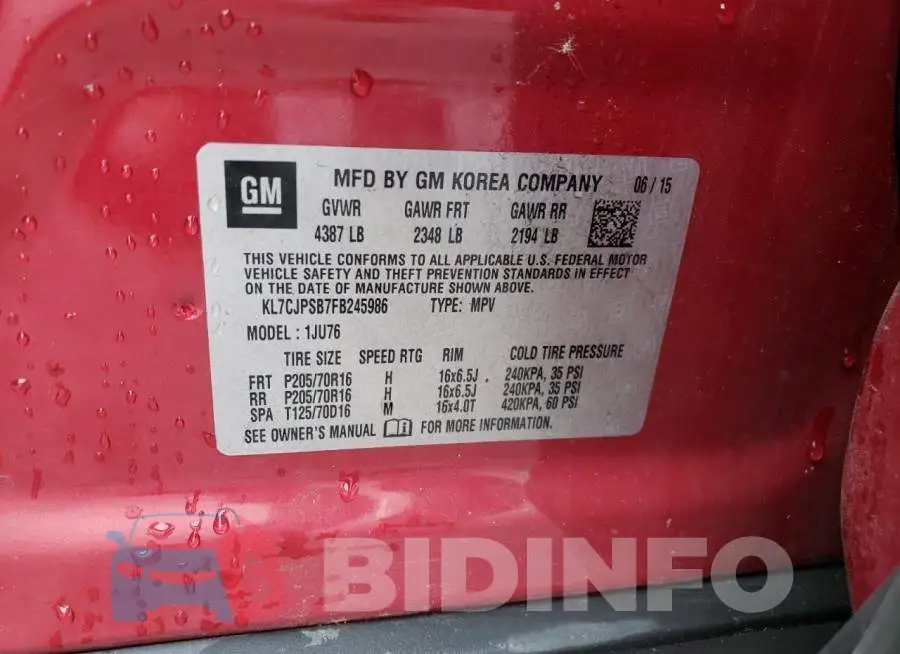KL7CJPSB7FB245986 Photo# 13