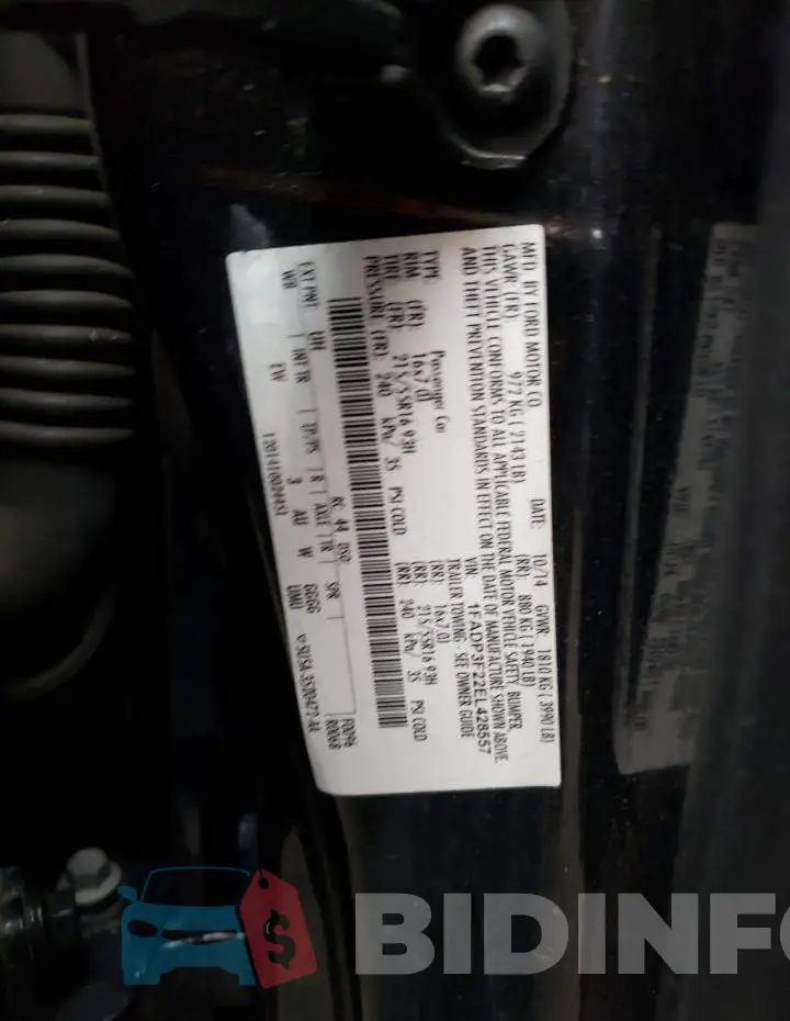 1FADP3F22EL428557 Photo# 12