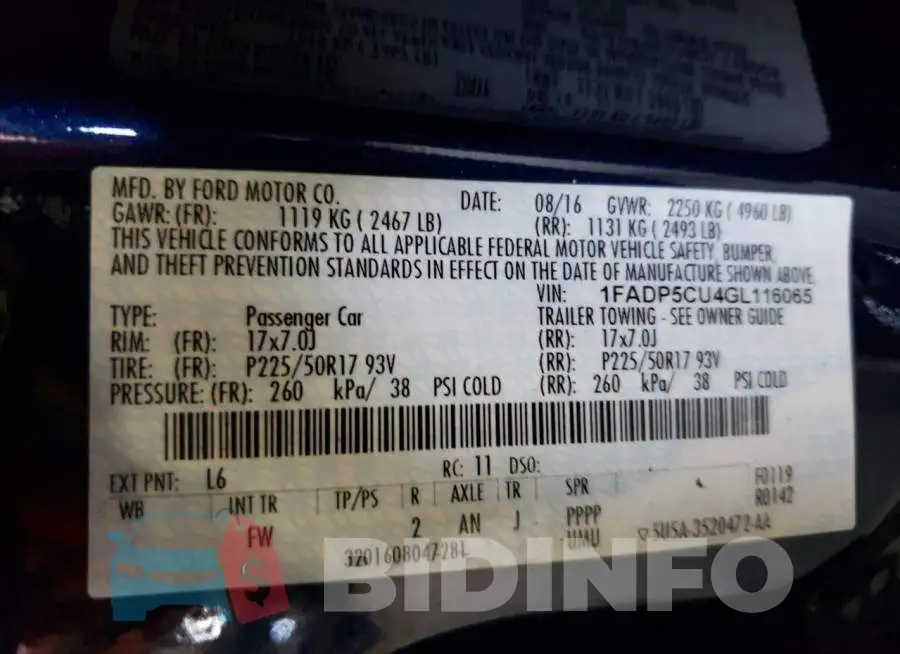 1FADP5CU4GL116065 Photo# 12