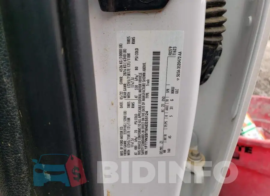 1FT7W2BT8NEE55124 Photo# 12