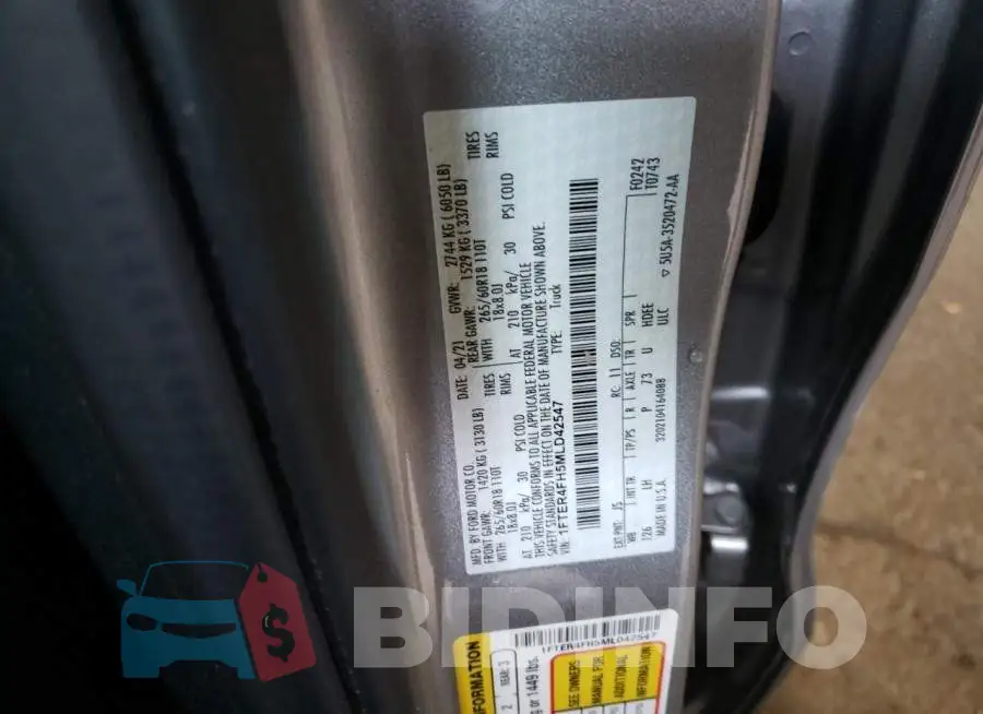 1FTER4FH5MLD42547 Photo# 12