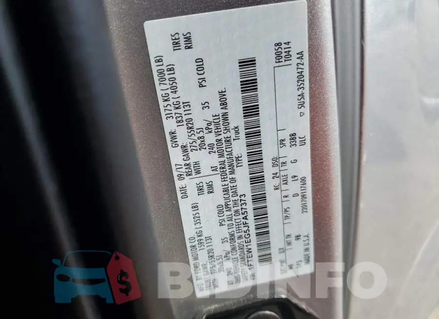 1FTEW1EG5JFA57373 Photo# 13