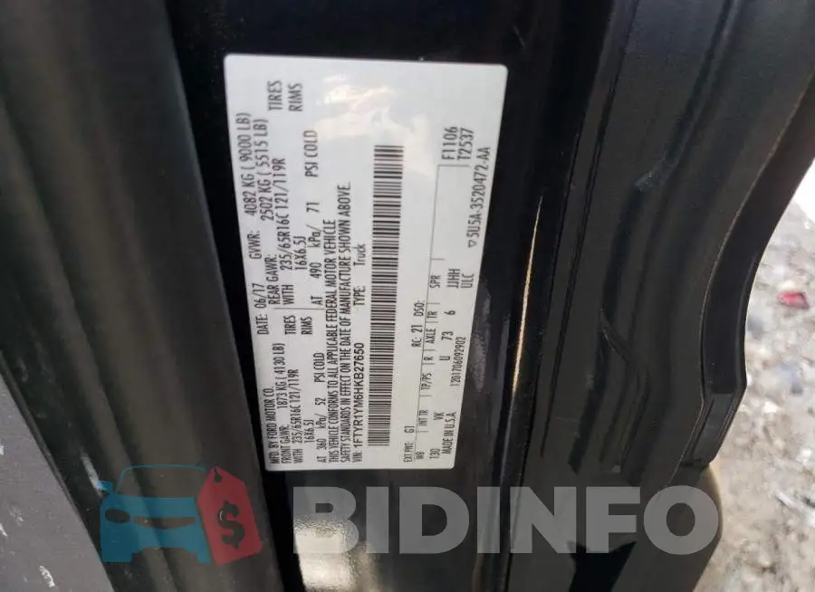 1FTYR1YM6HKB27650 Photo# 12