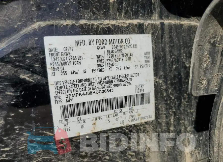 2FMPK4J88HBC36843 Photo# 12
