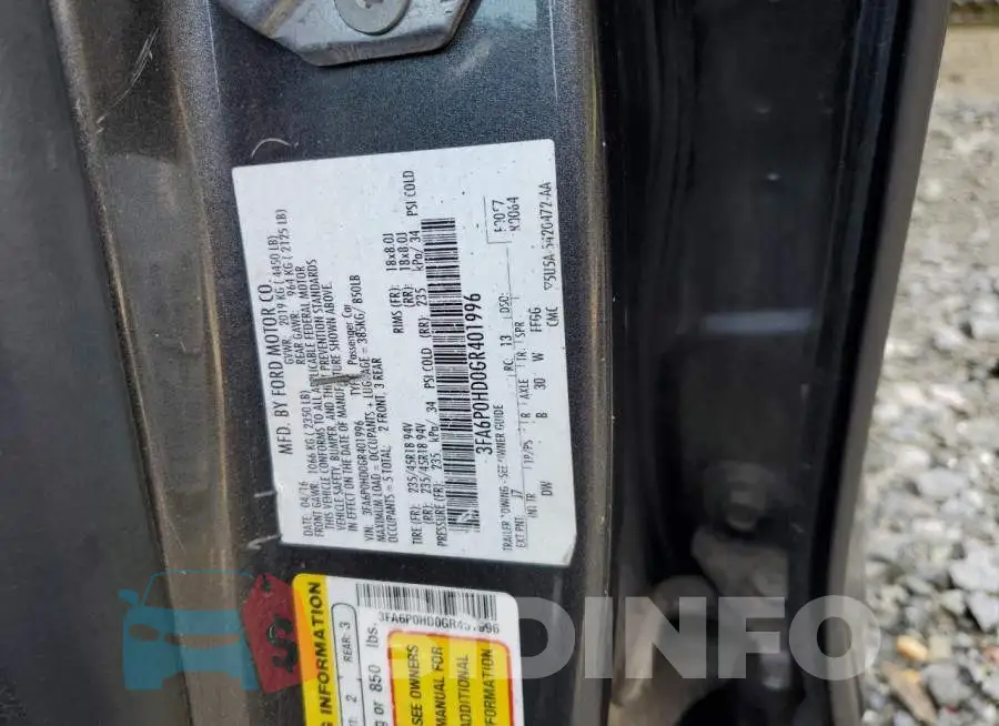 3FA6P0HD0GR401996 Photo# 12