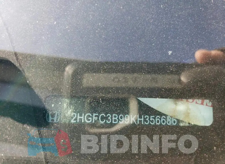 2HGFC3B99KH356686 Photo# 12