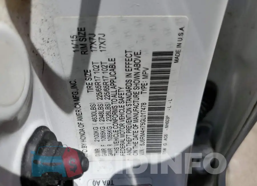 5J6RM4H75GL017478 Photo# 14